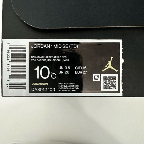 Jordan 1 Mid SE Brushstroke-Brand New Size 10 - Picture 6 of 9